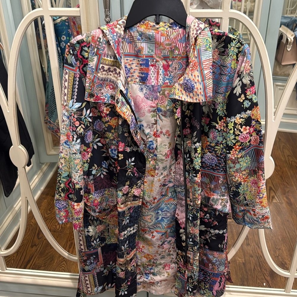 Johnny Was Reversible Raincoat Jacket XS